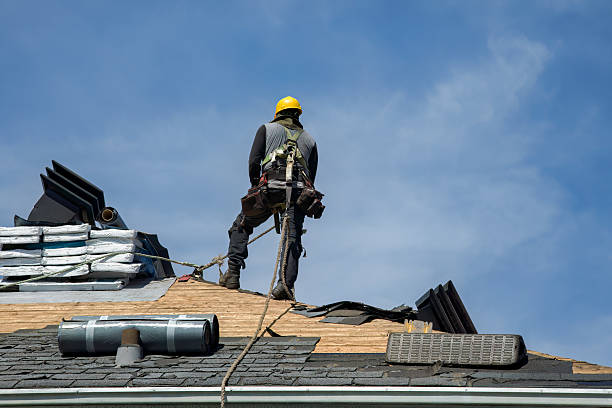 Professional Gutter Installation technician working in Philipsburg, PA